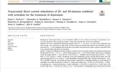 Estimulação combinada com sertralina para o tratamento da depressão