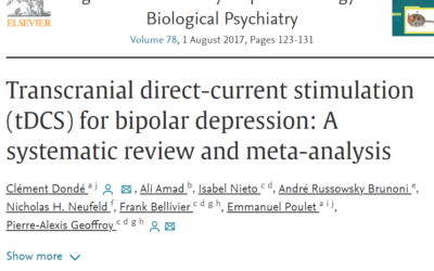 Estimulação transcraniana no tratamento para depressão bipolar é eficaz